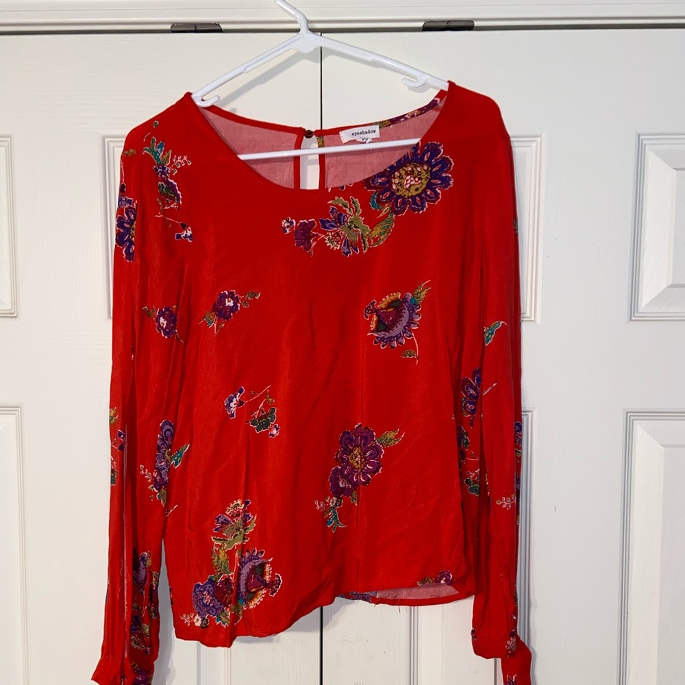 Floral Red Long Sleeve